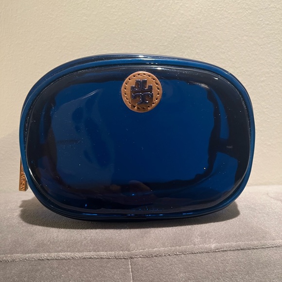 Tory Burch Handbags - Tory Burch Blue Small Cosmetic Case